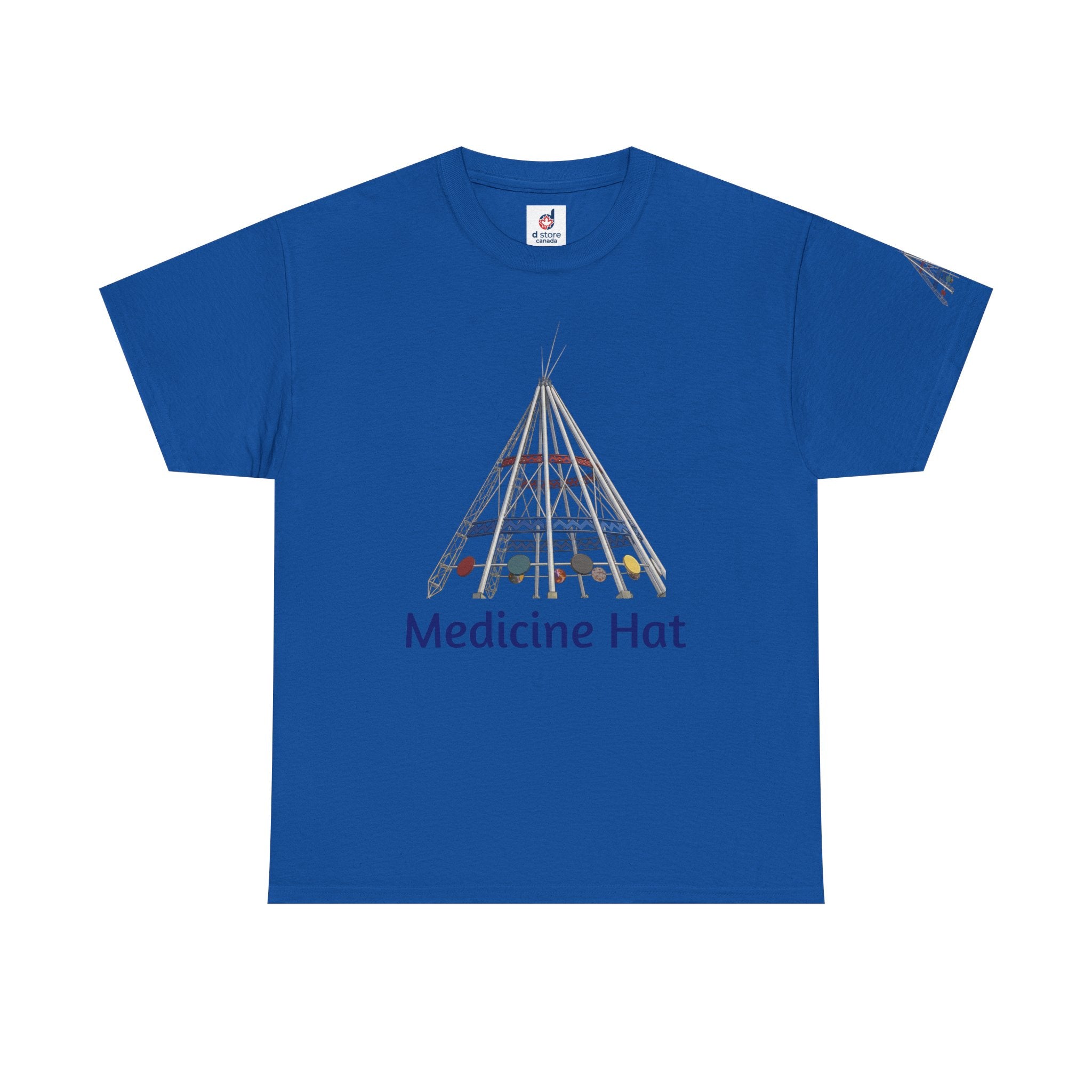 Medicine Hat Tee — Tipi Illustration T‑Shirt (Canada Pride)