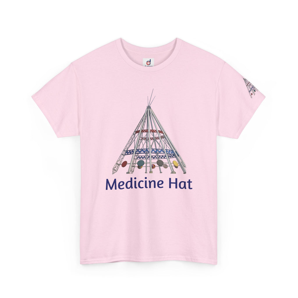 Medicine Hat Tee — Tipi Illustration T‑Shirt (Canada Pride)