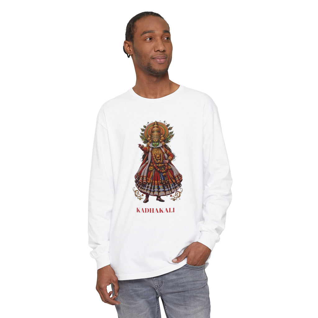 Kadhakali Dance Illustration Long Sleeve Tee