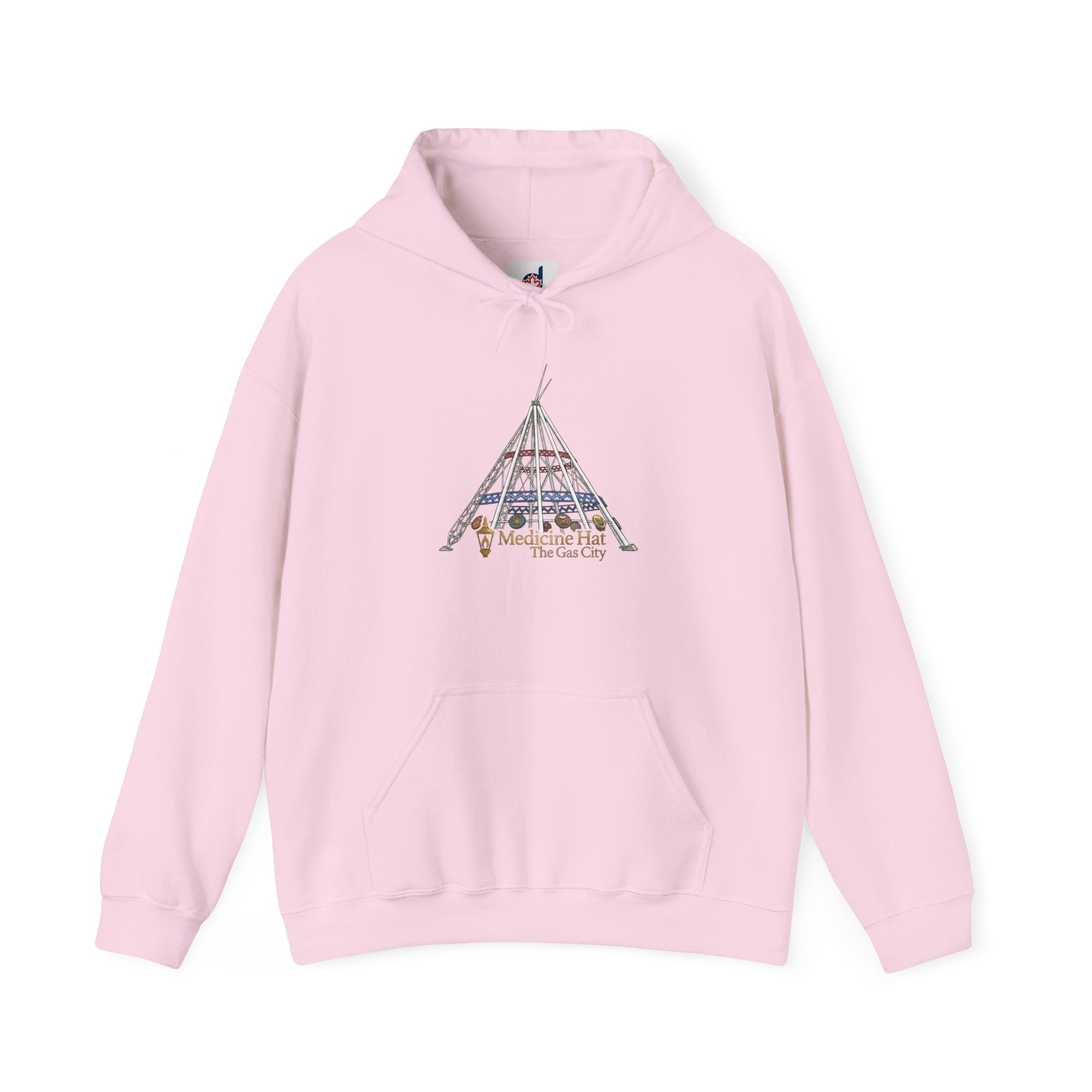 Hoodie — Medicine Hat Teepee Skyline Hooded Sweatshirt