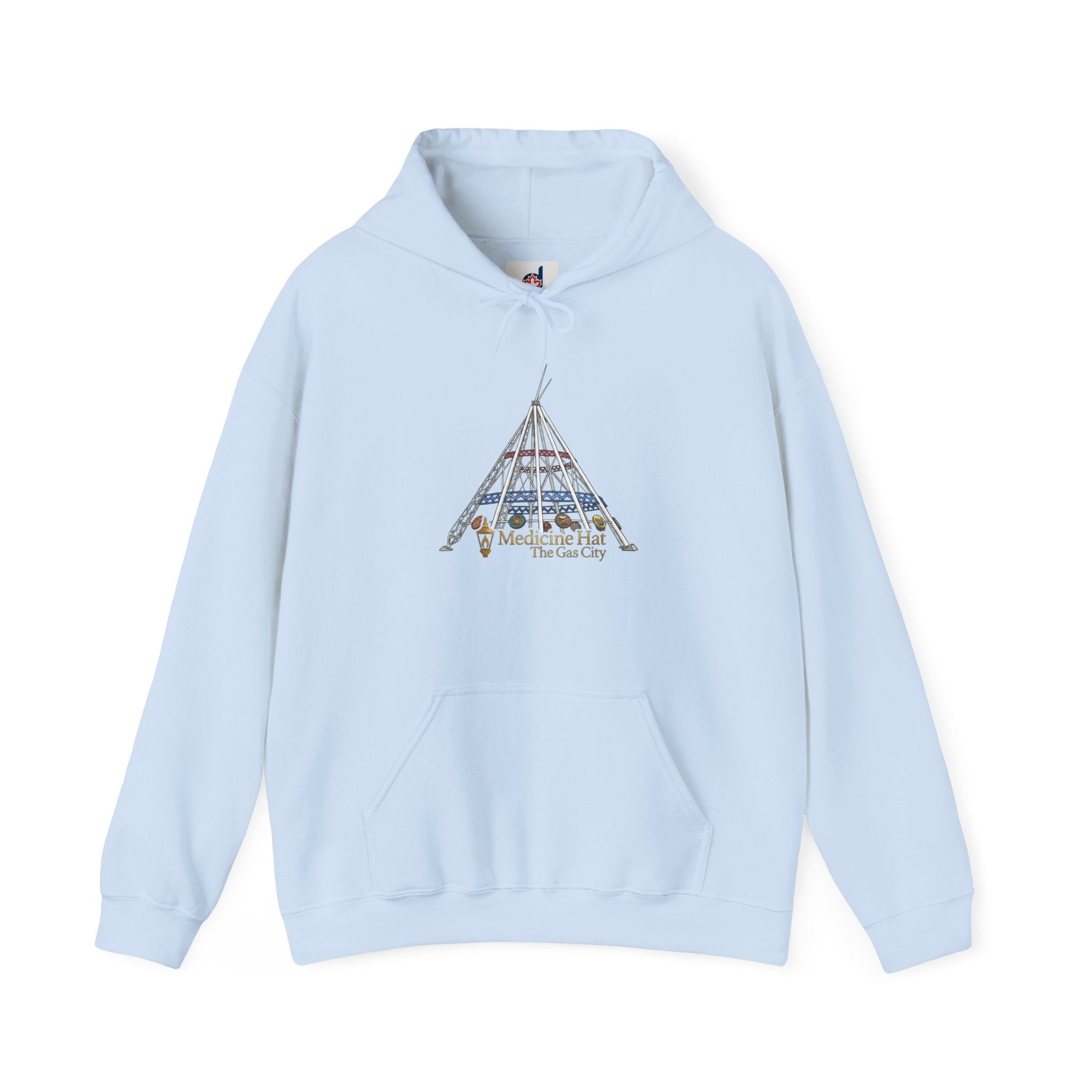 Hoodie — Medicine Hat Teepee Skyline Hooded Sweatshirt