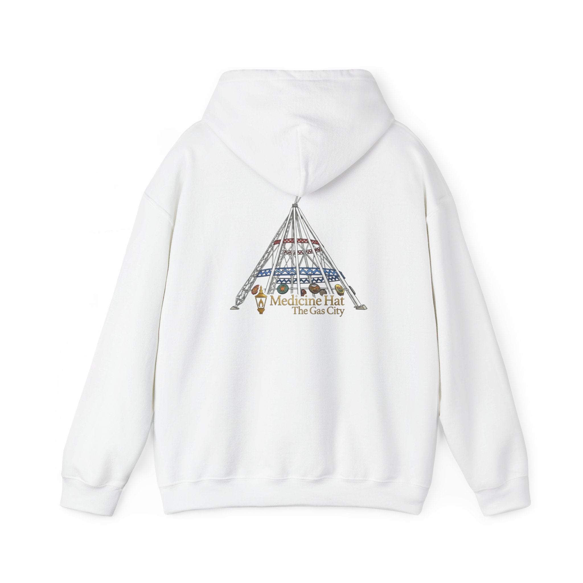 Hoodie — Medicine Hat Teepee Skyline Hooded Sweatshirt