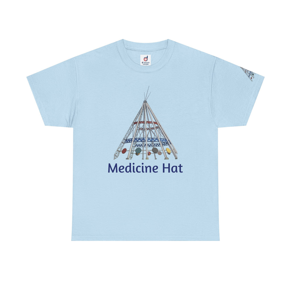 Medicine Hat Tee — Tipi Illustration T‑Shirt (Canada Pride)