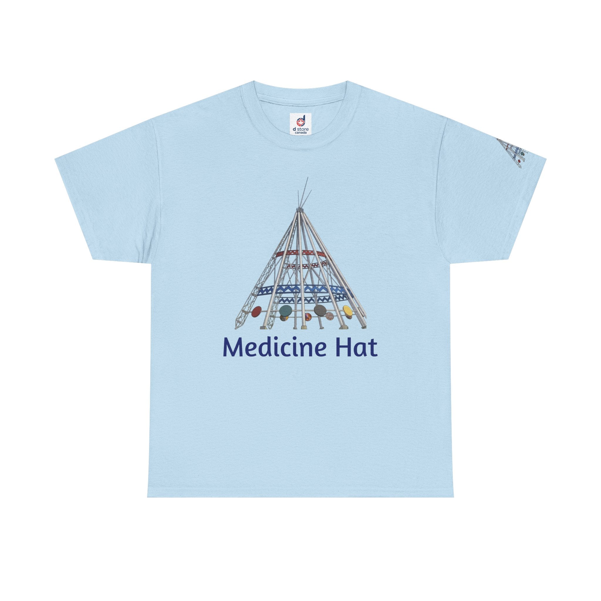 Medicine Hat Tee — Tipi Illustration T‑Shirt (Canada Pride)