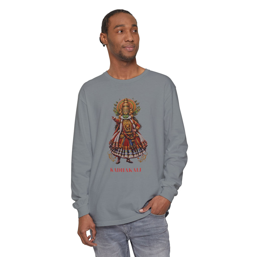Kadhakali Dance Illustration Long Sleeve Tee