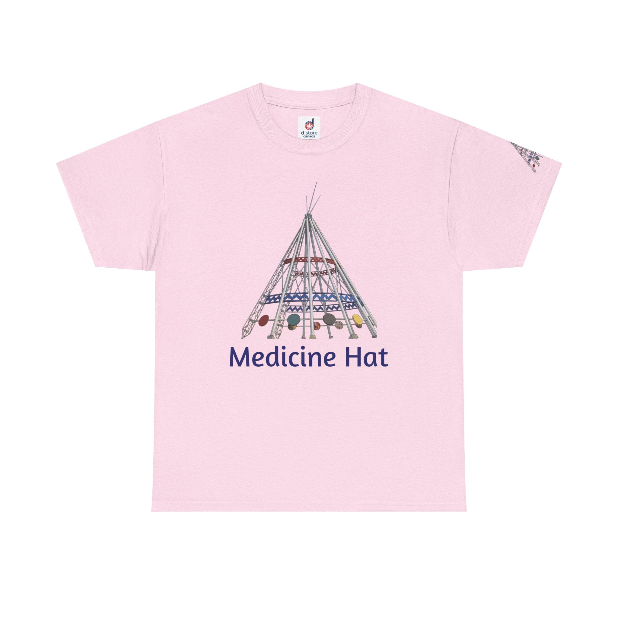 Medicine Hat Tee — Tipi Illustration T‑Shirt (Canada Pride)